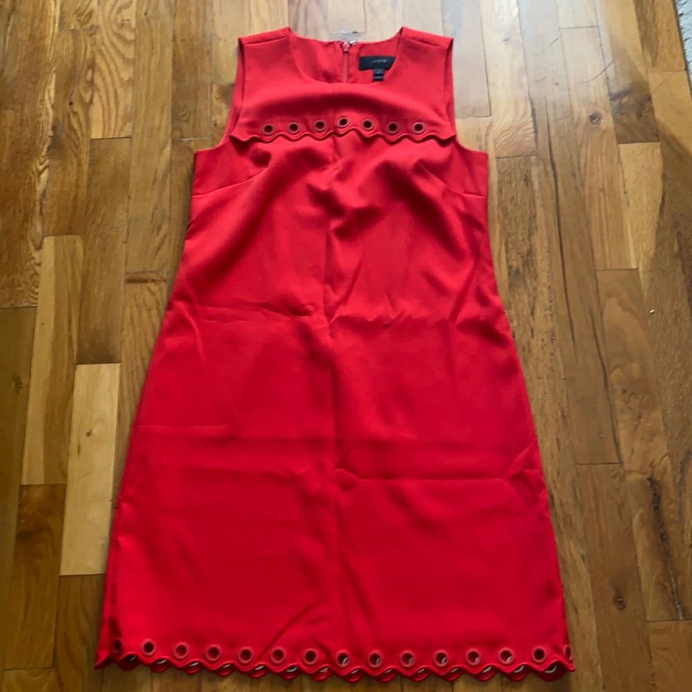 J Crew A line red dress